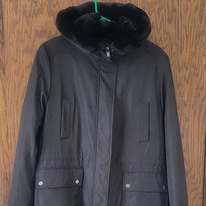 Marc New York (Andrew Marc) Faux Fur Lined Winter Coat -  Women's Size Large